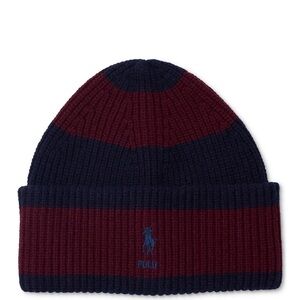 Polo Ralph Lauren Burgundy and Navy Beanie